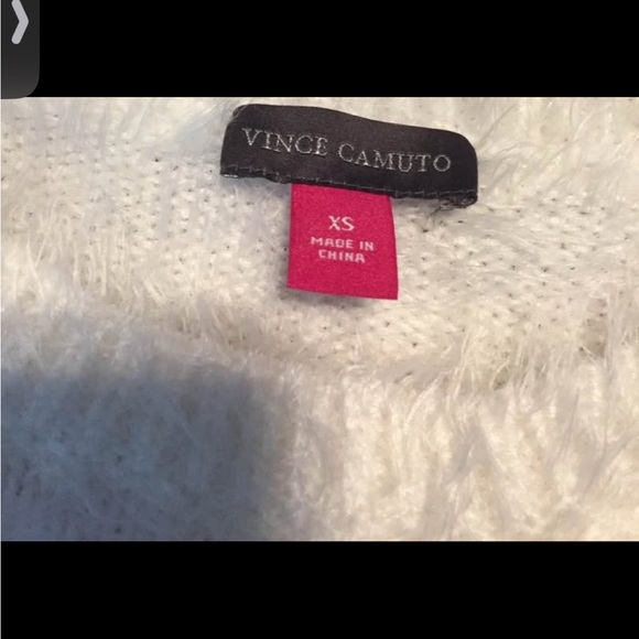 Vince Camuto White Fuzzy  and Grey Top Soft Sweater
XS Long Sleeve - Picture 4 of 6